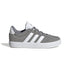 Sneakers grigie da ragazzo con strisce bianche adidas VL Court 3.0 K, Brand, SKU s354000199, Immagine 0